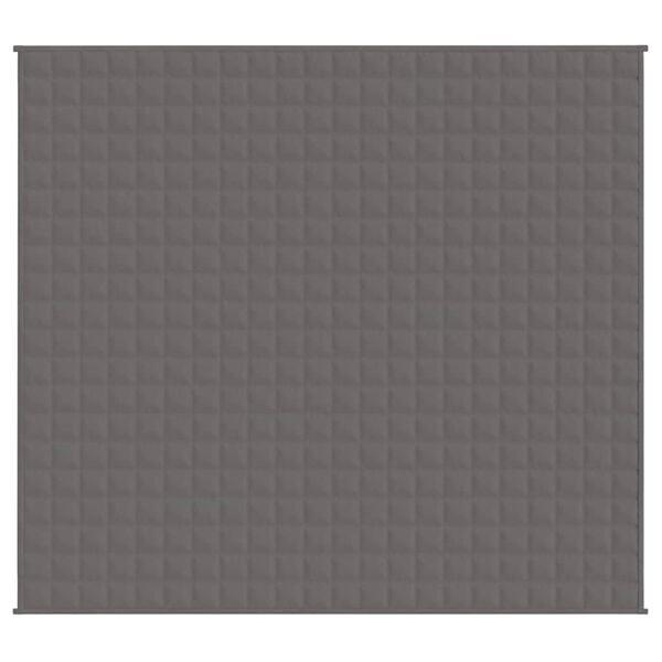 vidaXL Weighted Blanket Grey 200x225 cm 13 kg Fabric