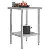 vidaXL Kitchen Work Table 60x60x85 cm Stainless Steel
