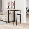 vidaXL Bar Table Natural 70 x 70 x 105 cm Solid Pine Wood