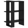 vidaXL Bookshelf Black Oak 52 x 25 x 71.5 cm Engineered Wood