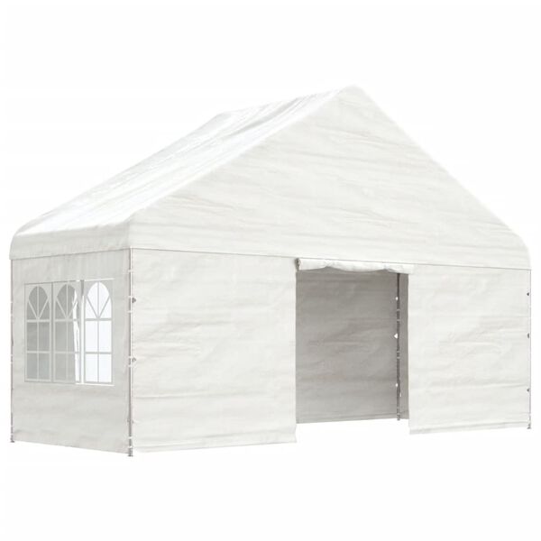 vidaXL Gazebo with Roof White 11.15x5.88x3.75 m Polyethylene