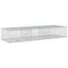 vidaXL Gabion Basket with Cover 300x100x50 cm Galvanised Iron