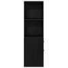 vidaXL Bathroom Furniture Set Wall-mounted Black Oak 22 x 41 x 135 cm