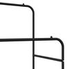 vidaXL Clothes Rack with Shelf with Wheel Black 80 x 53 x 156 cm