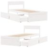 vidaXL Bed Frame without Mattress White 90x200 cm Solid Wood Pine