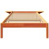 vidaXL Bed Frame Wax Brown 100 x 200 cm Solid Pine Wood