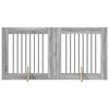 vidaXL Dog Gate with Stands 2 pcs Grey Sonoma 80 x 80 cm