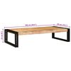 vidaXL Bathroom Shelf Brown 100 x 50 x 23 cm Soild Rough Mango Wood