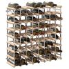 vidaXL Wine Rack for 72 Bottles Solid Pinewood