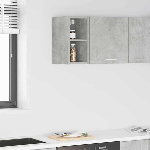 vidaXL Hanging Cabinet Concrete Grey 20 x 29.5 x 40 cm Engineered Wood