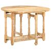 vidaXL Dining Table Round 110x76 cm Solid Mango Wood