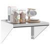vidaXL Wall Shelf 50x45x31 cm Silver Stainless Steel