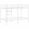 vidaXL Bunk Bed without Mattress White 107x203 cm Steel