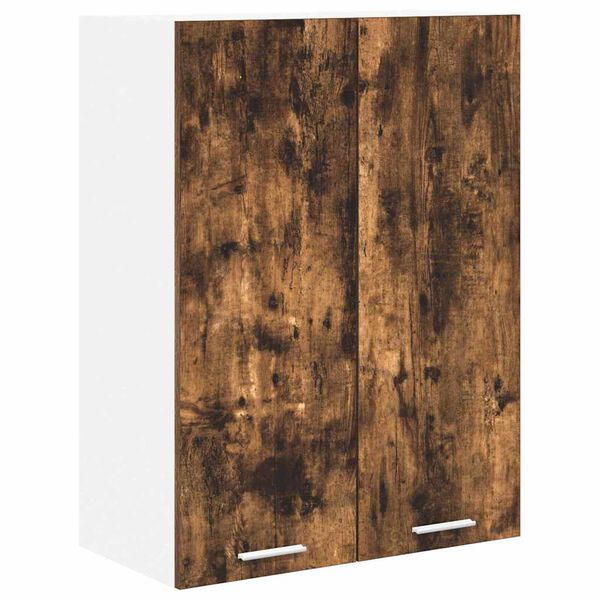 vidaXL Hanging Cabinet Smoked Oak 60 x 31 x 80 cm Engineered Wood
