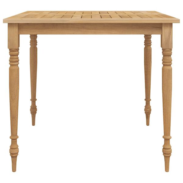 vidaXL 5 Piece Garden Dining Set Solid Wood Teak