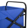 vidaXL Folding Hand Trolley Manual Blue 89 x 63 x 96 cm