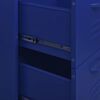 vidaXL Drawer Cabinet Navy Blue 80x35x101.5 cm Steel