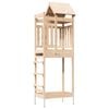 vidaXL Play Tower Brown Solid Pine Wood