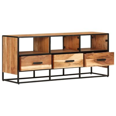 vidaXL TV Cabinet 110x30x45 cm Solid Acacia Wood