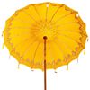 vidaXL Balinese Parasol Yellow 215 x 215 x 260 cm