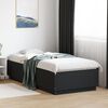 vidaXL Bed Frame with LED without Mattress Black 100x200 cm