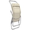 vidaXL Folding Sun Loungers 2 pcs Cream Textilene&Powder-coated Steel