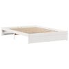vidaXL Bed Frame without Mattress White 150x200 cm King Size Solid Wood Pine