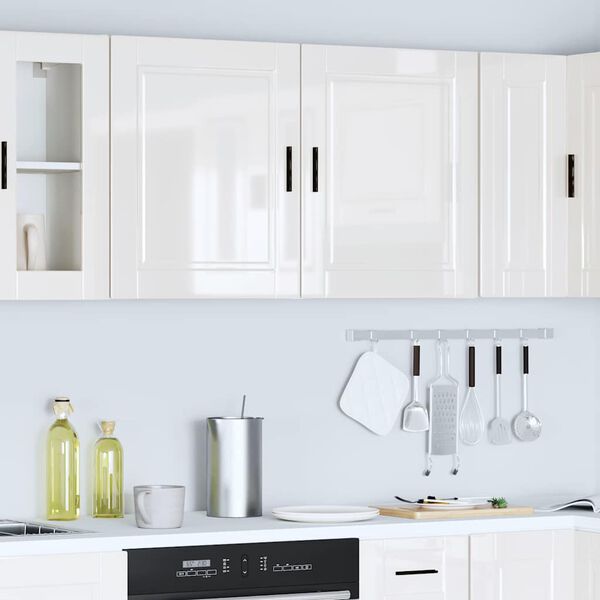 vidaXL Kitchen Wall Cabinets 2 pcs&nbsp;Porto High Gloss White Engineered Wood
