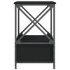 vidaXL Bedside Table Black 50x41x65 cm Engineered Wood