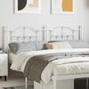 vidaXL Metal Replace Headboard White 160 cm