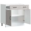 vidaXL Kitchen Base Cabinet Kalmar Grey Sonoma Engineered Wood