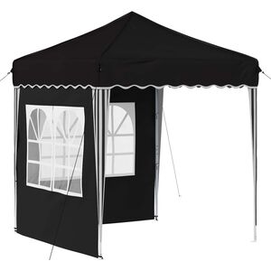 vidaXL Pop-up Party Tent Black 195 x 195 x 245 cm