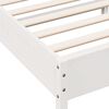 vidaXL Bed Frame without Mattress White 75x190 cm Small Single Solid Wood Pine