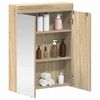 vidaXL Bathroom Mirror Cabinet TULUM Sonoma Oak 60 x 16.5 x 78 cm