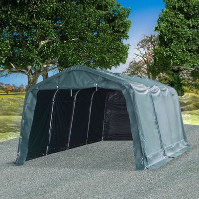 vidaXL Removable Livestock Tent PVC 550 g/m² 3.3x6.4 m Dark Green