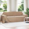 vidaXL Throw Blanket Camel 350 x 270 cm Fleece