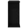 vidaXL Bedside Tables 2 pcs Black Oak 46.5x29x61 cm Engineered Wood