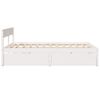 vidaXL Bed Frame without Mattress White 160x200 cm Solid Wood Pine