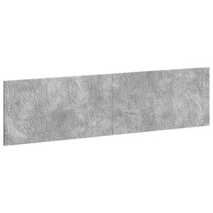 vidaXL Wall-Mounted Headboard DELFT Concrete Grey Engineered Wood