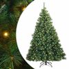 vidaXL Artificial Christmas Tree with 300 LEDs Green 180 cm PE and PVC
