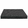 vidaXL Rubber Granulate Patio Pad Black 9 x 9 x 1 cm Rubber