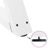 vidaXL Coffee Table Legs 2 pcs White 50x(30-31.3) cm Steel