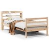 vidaXL Bed Frame with Headboard without Mattress 90x200 cm