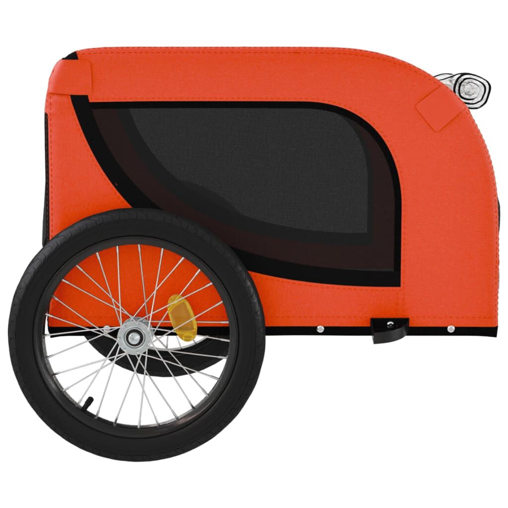 Orange bike trailer best sale