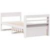 vidaXL Bed Frame without Mattress White 90x190 cm Single Solid Wood Pine