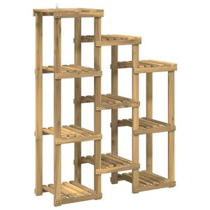 vidaXL Plant Stand White 85 x 30 x 114.5 cm Solid Acacia Wood