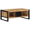 vidaXL Coffee Table 90x50x36 cm Solid Rough Wood Mango