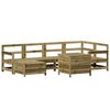 vidaXL 7 Piece Garden Sofa Set Impregnated Wood Pine