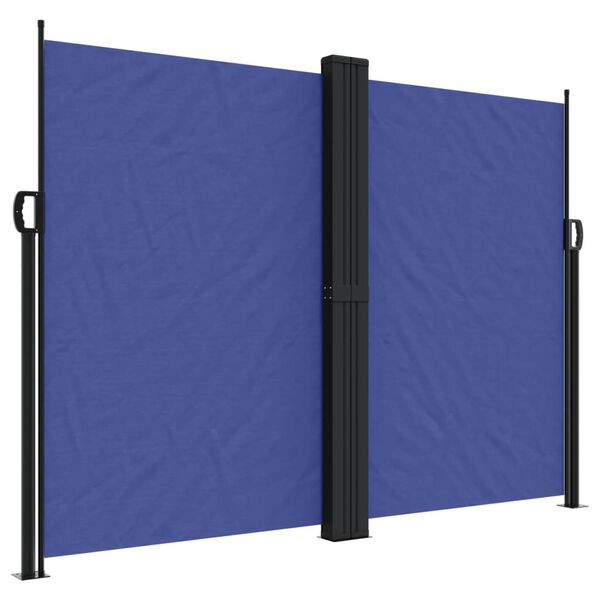 vidaXL Retractable Side Awning Blue 180x600 cm