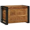 vidaXL Storage Box Brown and Black 60 x 40 x 41 cm Solid Acacia Wood